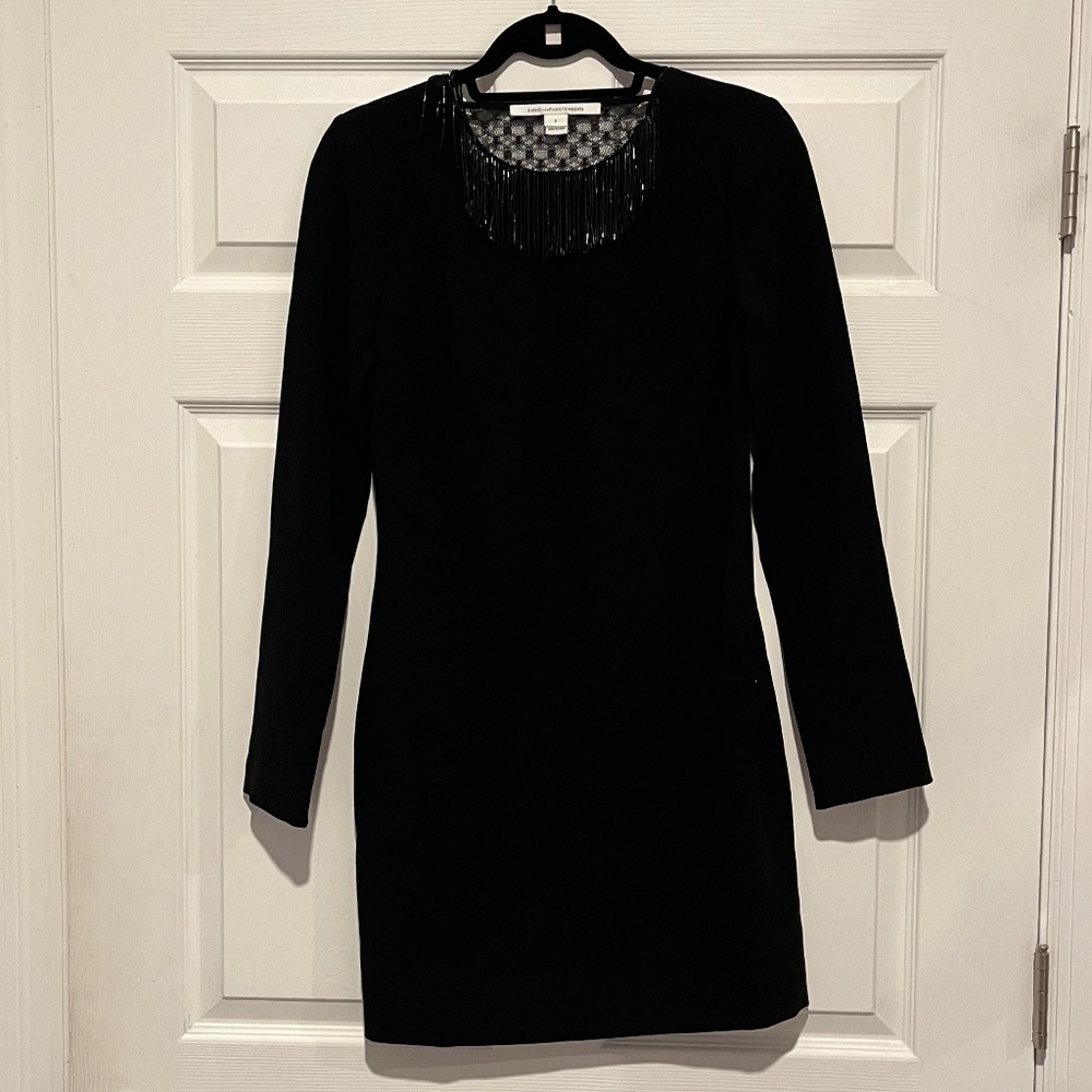 Diane Von Furstenberg Vintage Black Cocktail Dress